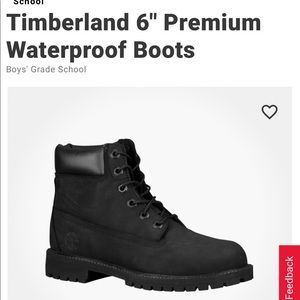 Black suede 6inch timberland boots